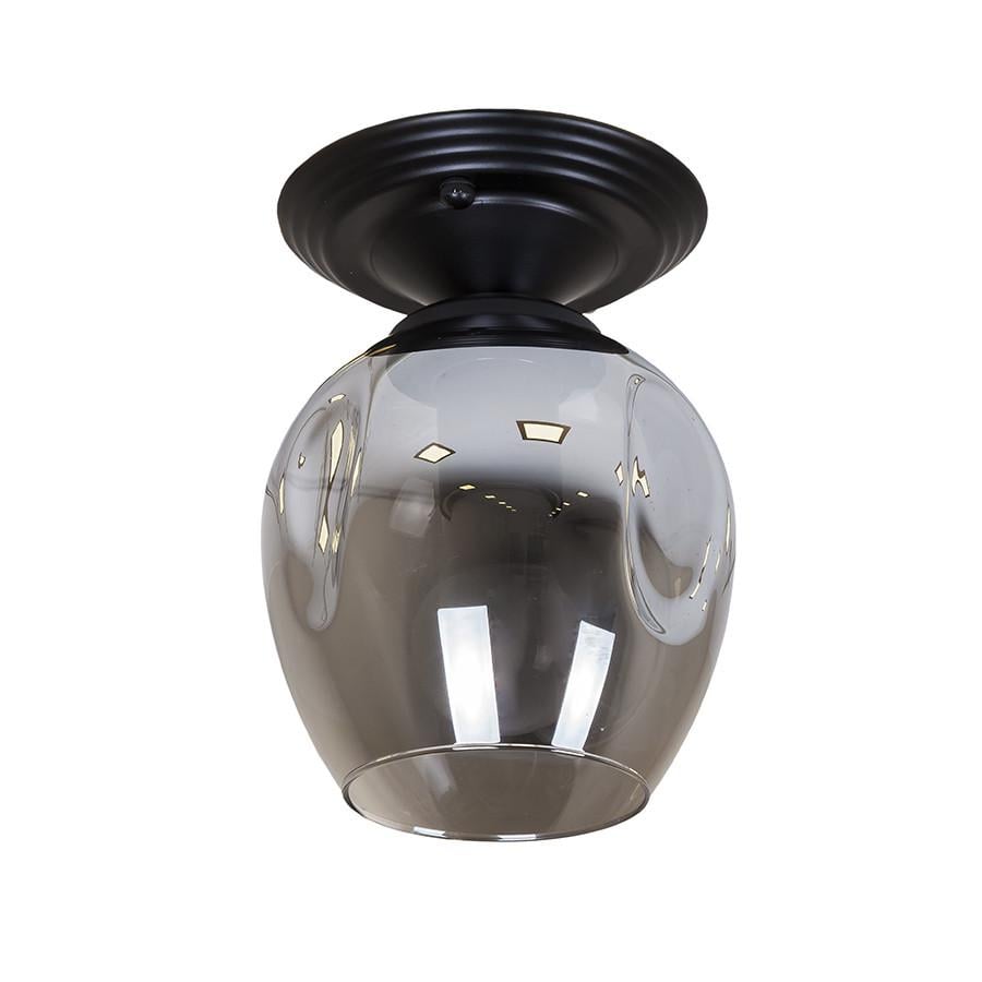 Светильник потолочный Levistella 756XPR0231F-1 BK+BK со стеклянным плафоном Графитовый/Черный (2354498402)