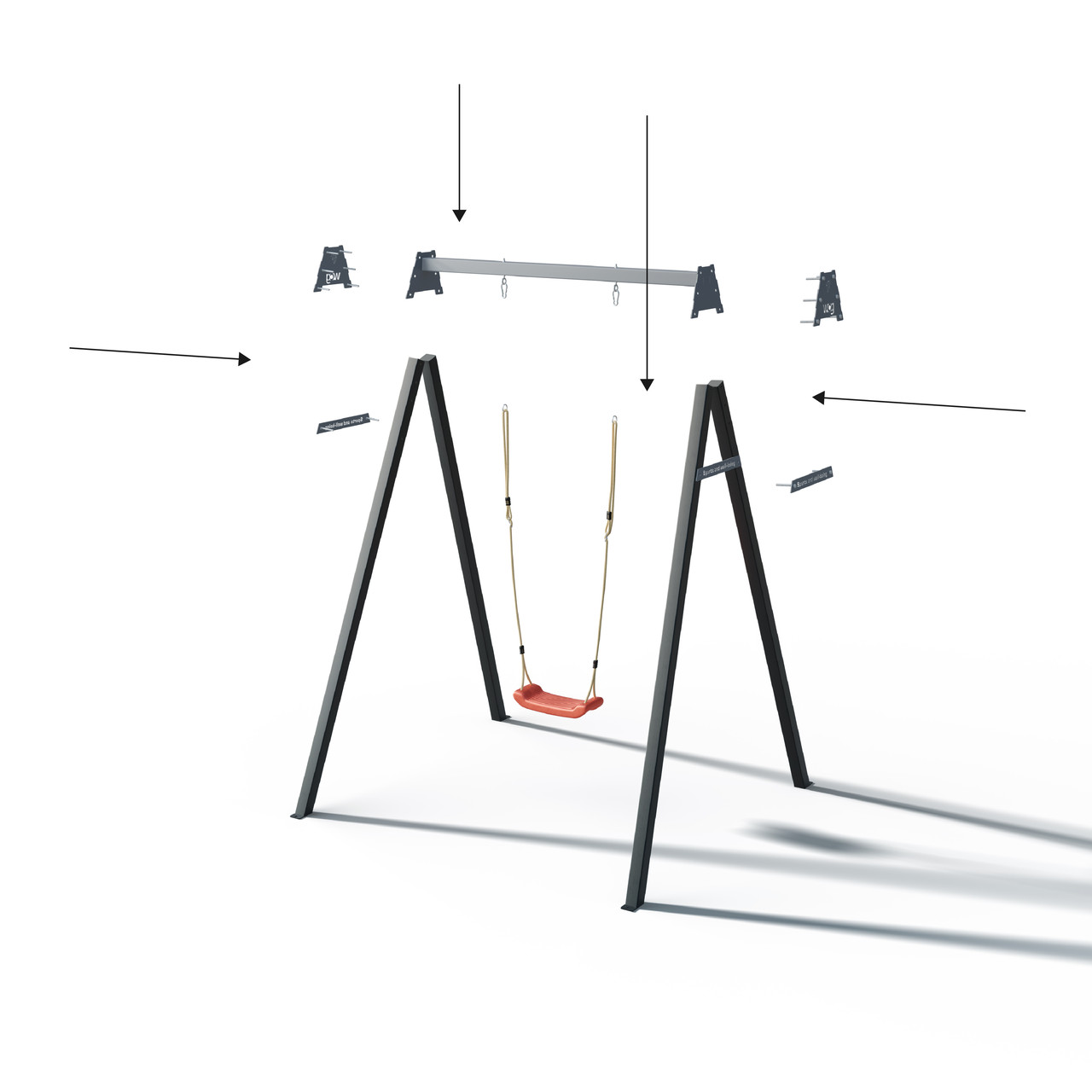 Гойдалка дитяча одномісна WCG Play Frame Гніздо лелека каркас 1 Elite 60х60 см (EPF-1-421-1) - фото 7 Гойдалка дитяча одномісна WCG Play Frame Гніздо лелека каркас 1 Elite 60х60 см (EPF-1-421-1) - фото 7