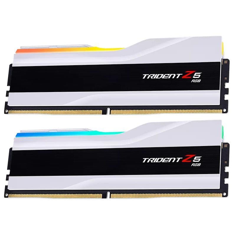 Оперативная память с подсветкой G.Skill Trident Z5 RGB DDR5 32 ГБ 2x16GB 7200 MHz White (F5-7200J3445G16GX2-TZ5RW)