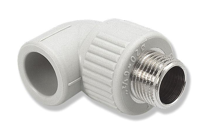 Уголок с металлической наружной резьбой 20 мм Rp-3/4 90° (SKOE02025X)