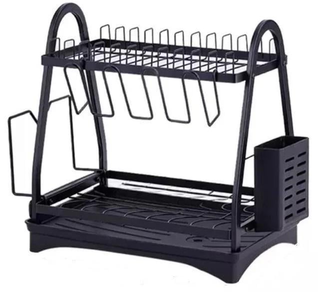 Сушилка для посуды EB-17982 двухъярусная настольная 50x30x38 см (EB-17982)
