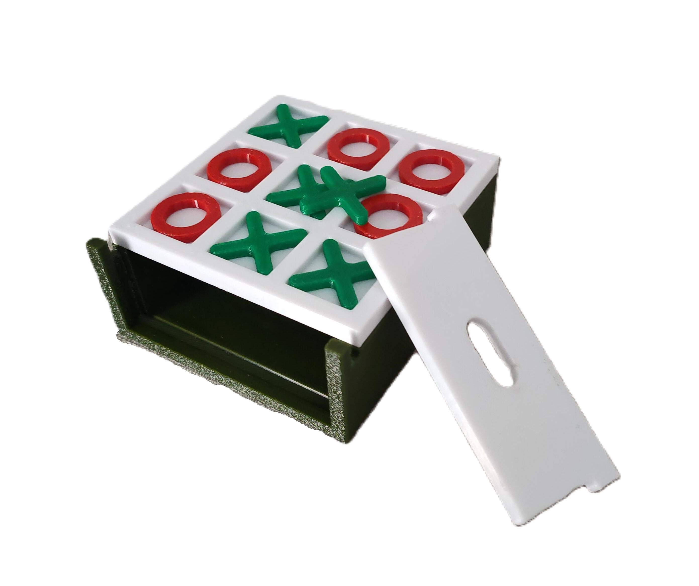 Гра у хрестики-нулики Tic Tac Toe з контейнером 80х85х35 мм (HRN-73G-SBL)