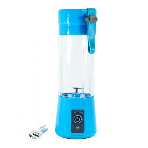 Блендер - шейкер для смузи портативный Juicer Cup USB Sky Blue