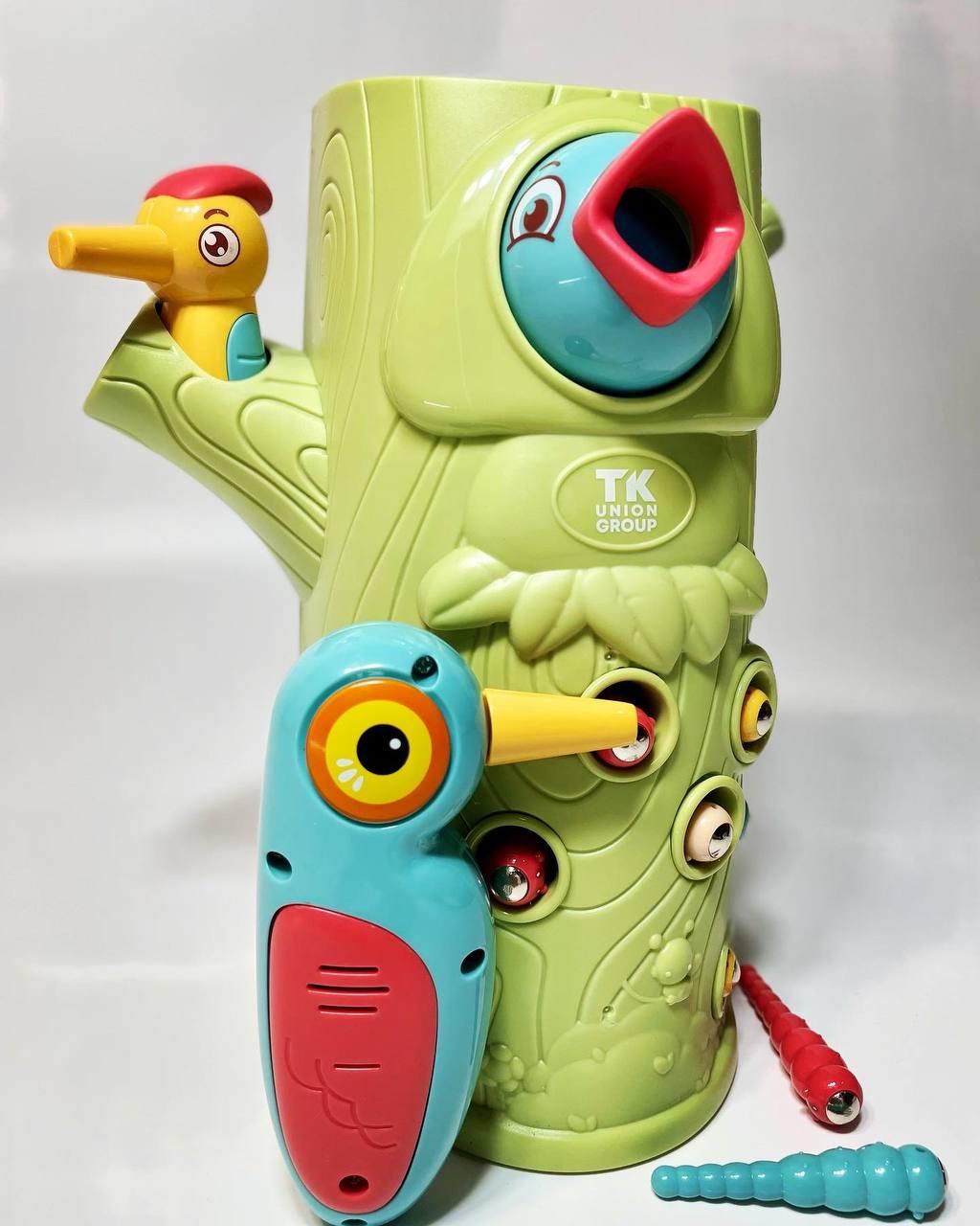 Гра магнітна TK Group Нагодуй Пташок звук/підсвічування/мелодія/2 пташки/9 черв’ячків/в коробці