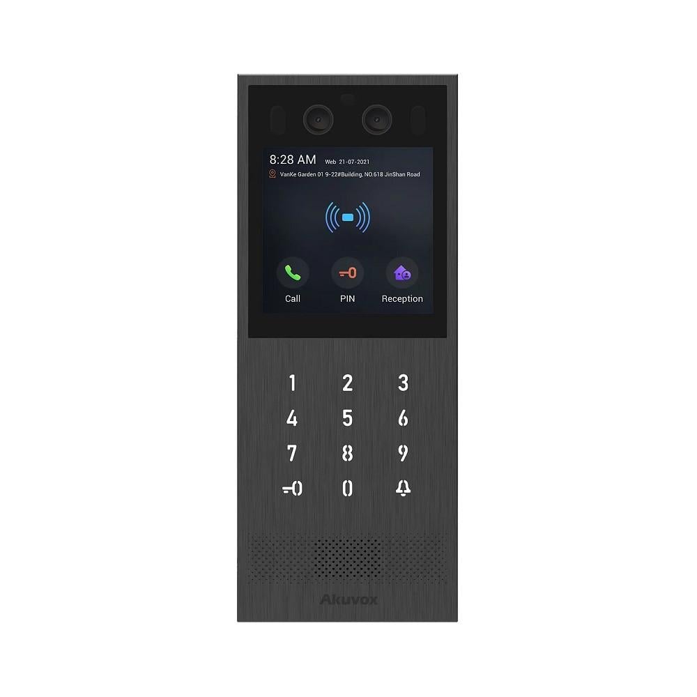 Панель виклику багатоабонентна Akuvox X912S з розпізнаванням обличчя/NFC та Bluetooth (281249)