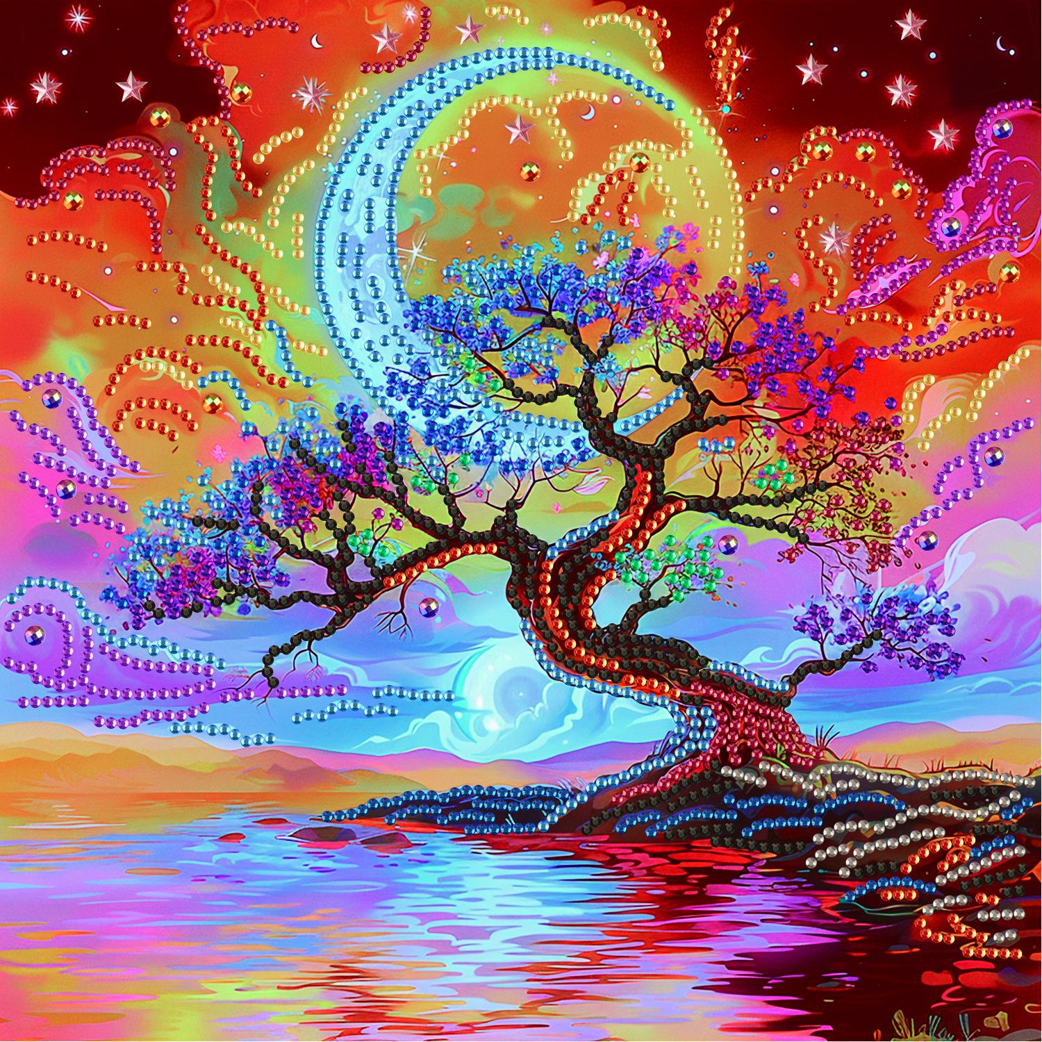 Алмазная мозаика Brushme Дерево мечты 25x25 см (BH019)