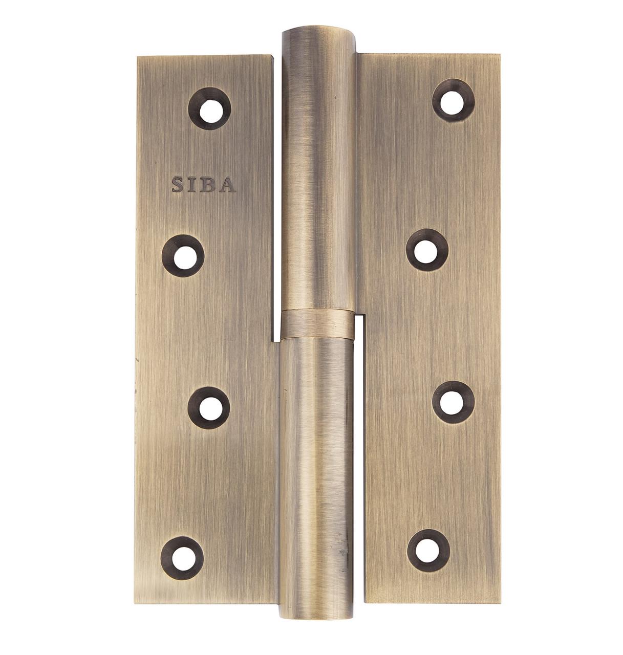 Петля дверна Siba посилена з регулюванням ліва 120 мм Антична бронза (1BB 120х80х4мм AB D=16 мм) - фото 2 Петля дверна Siba посилена з регулюванням ліва 120 мм Антична бронза (1BB 120х80х4мм AB D=16 мм) - фото 2