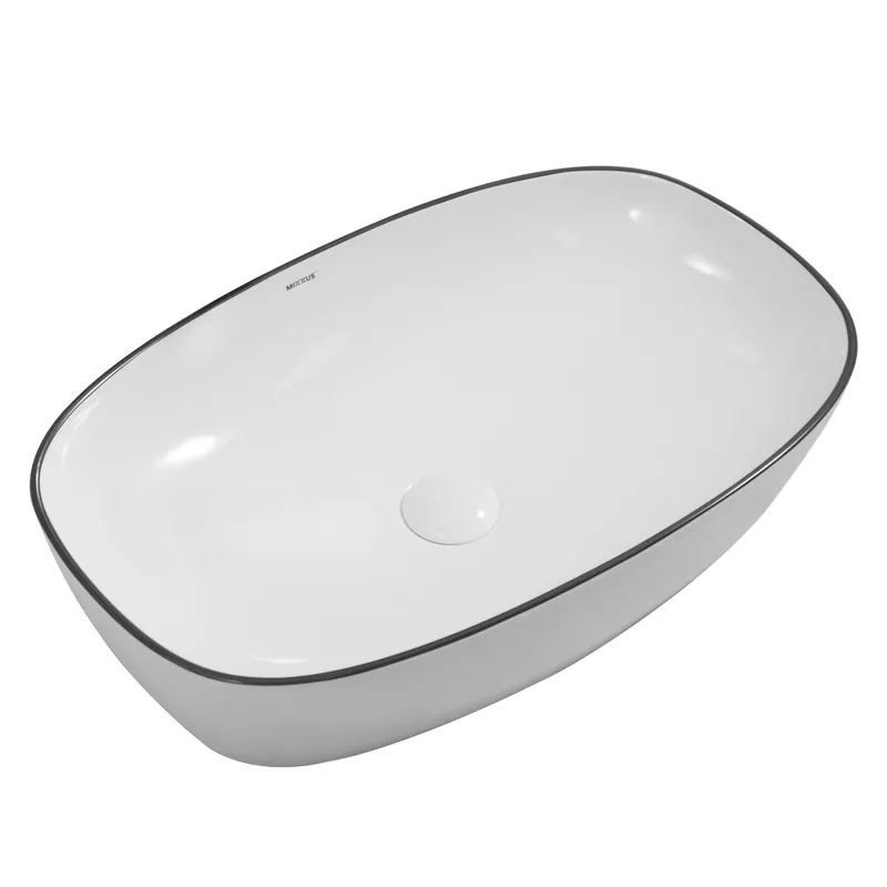 Раковина накладна MIXXUS Premium DIVERSE-0111 EDGE 600х380х140 мм Black (MP6562)