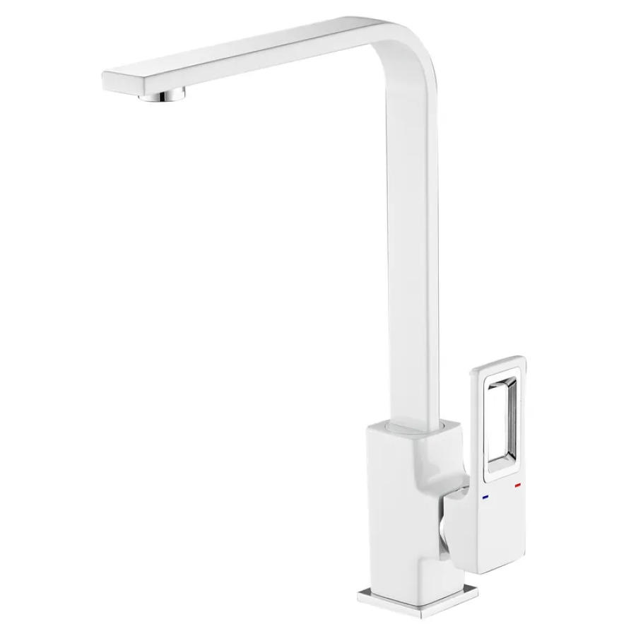 Смеситель для кухни однорычажный MIXXUS DANTE 017 White/Chrome (MI6796)