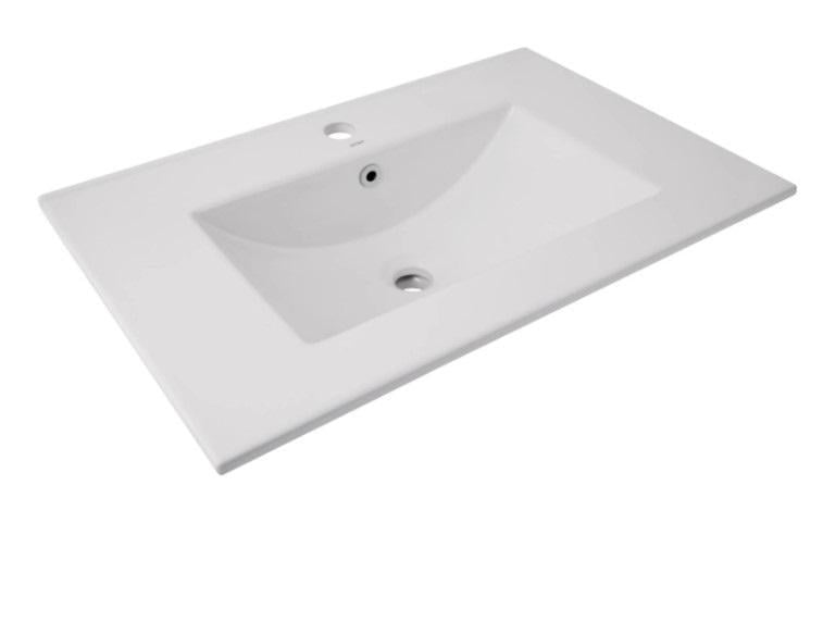 Раковина врезная мебельная Qtap Albatross 720x460x180 мм с донным клапаном White (QT01113070CW148474)