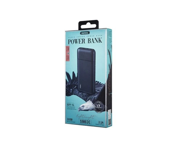 Батарея портативная Remax RPP-96 10000mAh Black - фото 2 Батарея портативная Remax RPP-96 10000mAh Black - фото 2