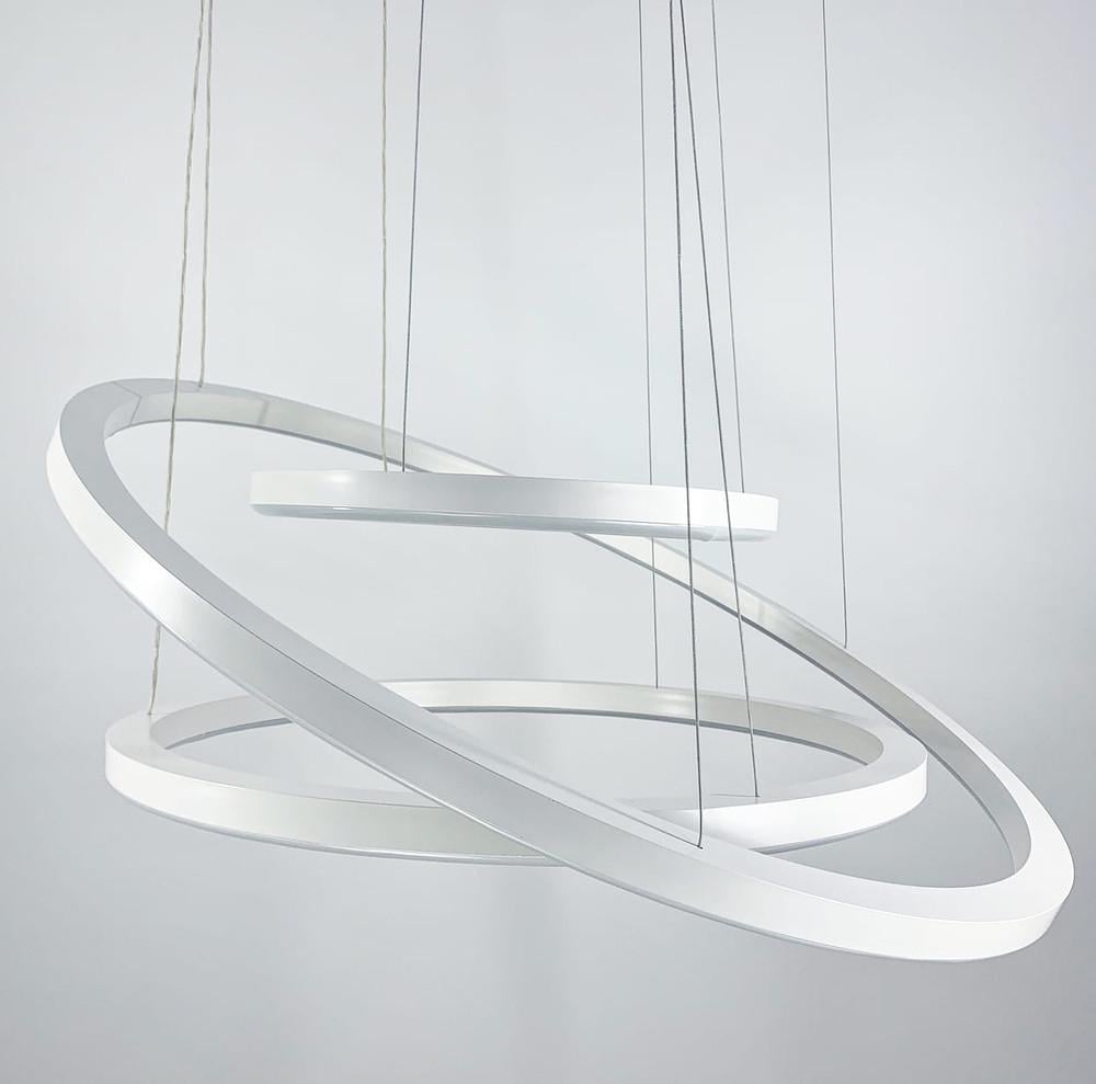 Світильник сучасний світлодіодний у вигляді трьох кілець (SP 11/800/600/400 WT) - фото 2 Світильник сучасний світлодіодний у вигляді трьох кілець (SP 11/800/600/400 WT) - фото 2