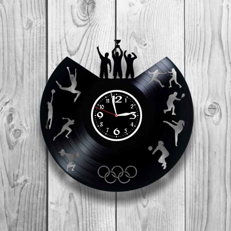 Часы настенные Спорт 0218 из виниловой пластинки