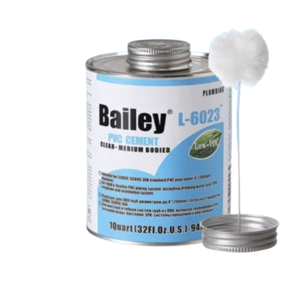 Клей для труб ПВХ Bailey L-6023 118 мл Прозрачный (19665) Клей для труб ПВХ Bailey L-6023 118 мл Прозрачный (19665)