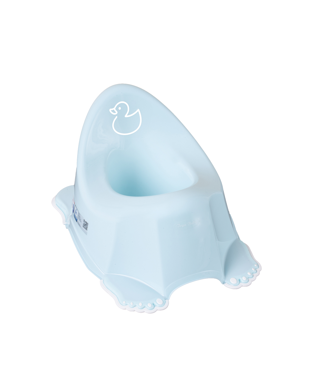 Горшок Tega Baby PO-070-129 Утенок с противоскользящей резиной и музыкой Голубой (5902963015754)