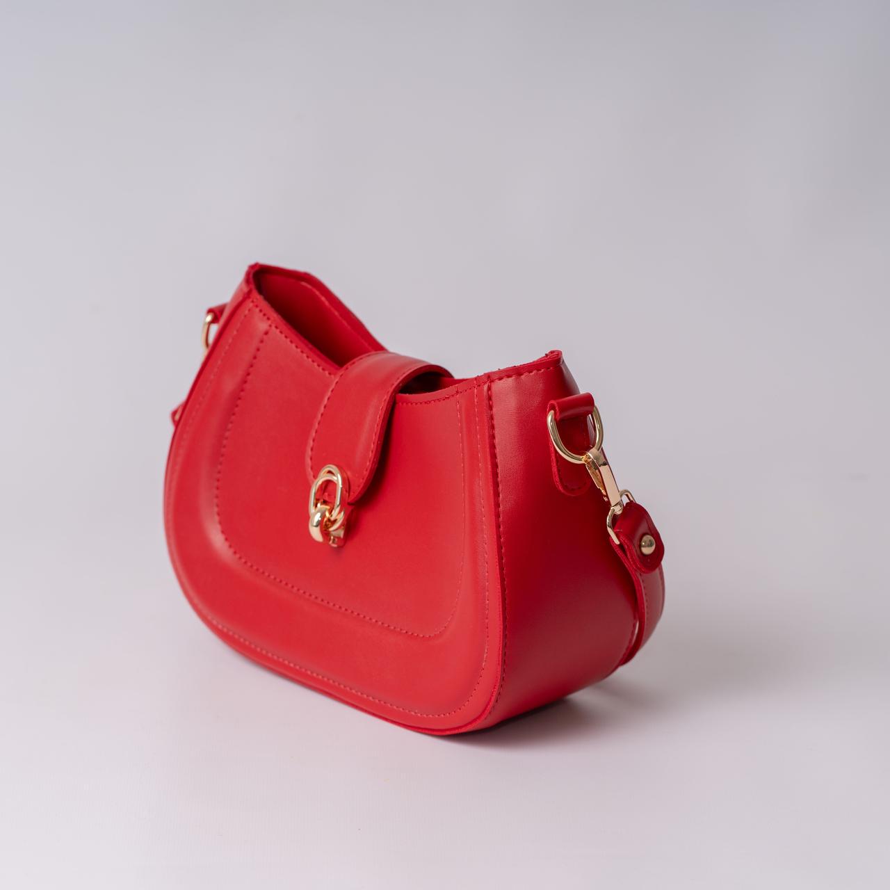 Сумка женская багет XENIA № 50-24 из эко-кожи Красный - фото 4 Сумка женская багет XENIA № 50-24 из эко-кожи Красный - фото 4