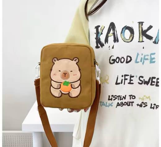 Сумка-барсетка капибара Коричневый (2616321200) - фото 4 Сумка-барсетка капибара Коричневый (2616321200) - фото 4