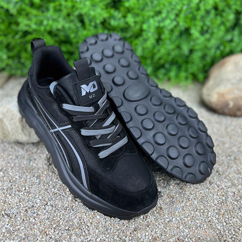 Кросівки чоловічі VS-00106615-1 шкіряні комбіновані р. 43 27,5 см Чорний (88052429) - фото 3 Кросівки чоловічі VS-00106615-1 шкіряні комбіновані р. 43 27,5 см Чорний (88052429) - фото 3