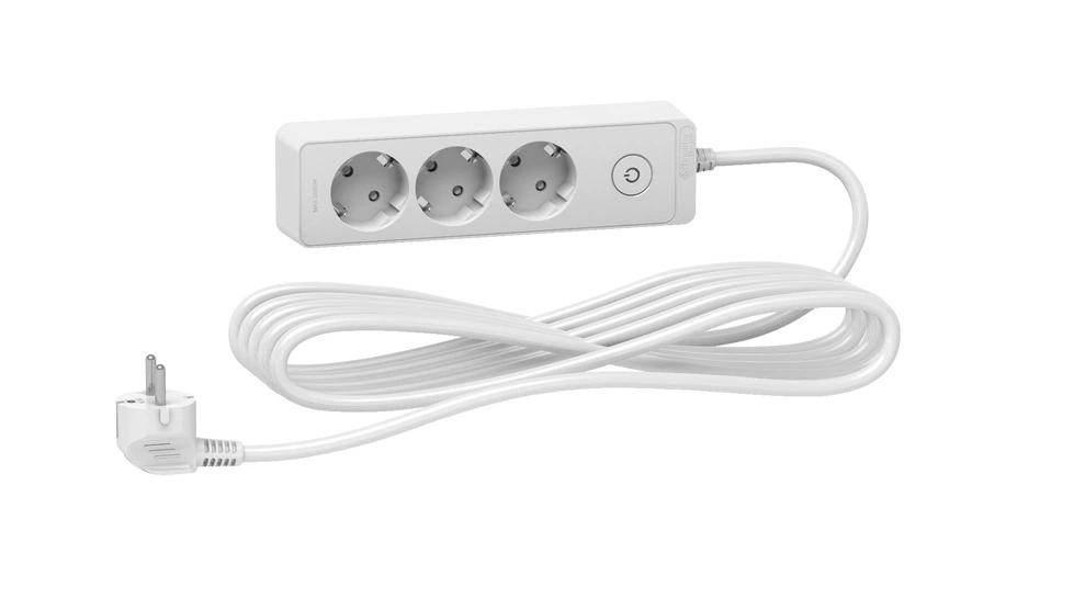 Удлинитель сетевой Schneider Electric 3 розетки 3 м с заземлением Белый (ST9435W)