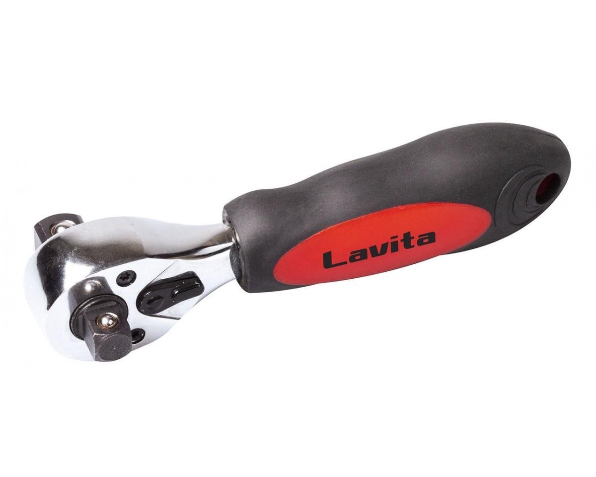 Ключ-трещотка Lavita LA 151238 двухсторонняя 1/2" 3/8" 72 зубов