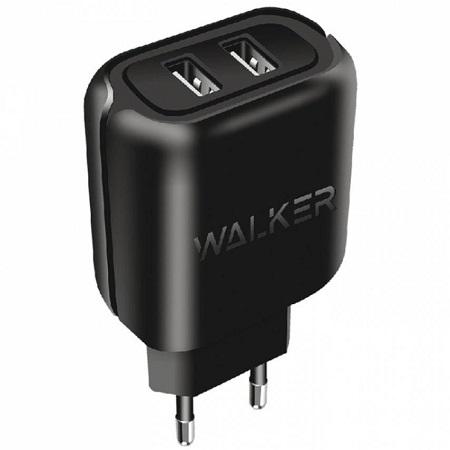 Сетевое зарядное устройство Walker WH-27 2USB/2,1А Black