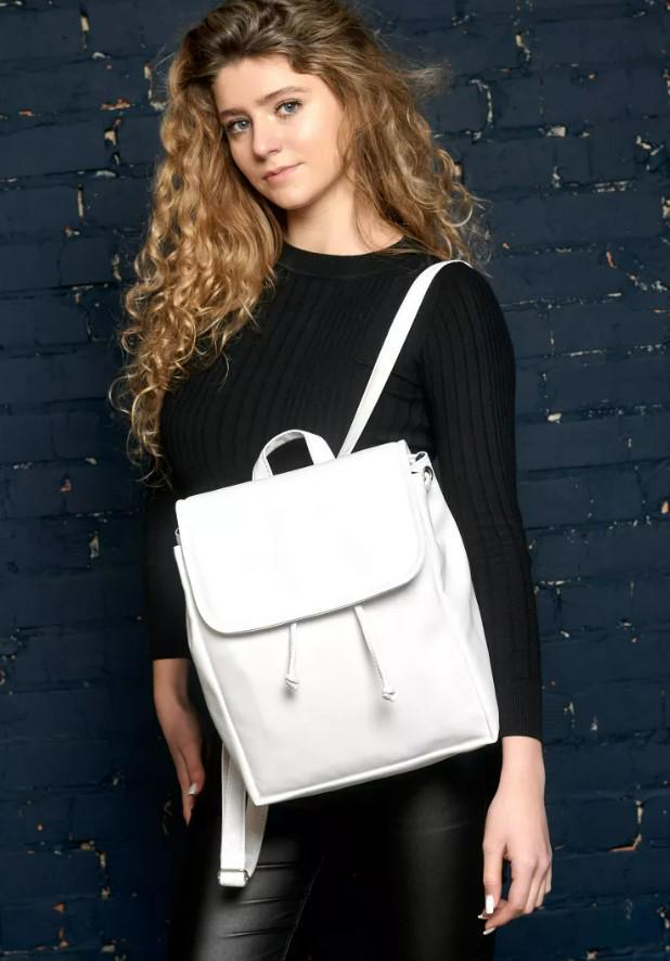 Рюкзак жіночий Sambag Loft MZN Білий (22200008) - фото 3 Рюкзак жіночий Sambag Loft MZN Білий (22200008) - фото 3