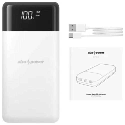 Повербанк AlzaPower Parade 30000 mAh Power 18W Белый