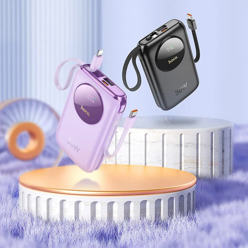 Внешний аккумулятор Hoco Lucky Q19 10000 mAh 30W Black (610773) - фото 5