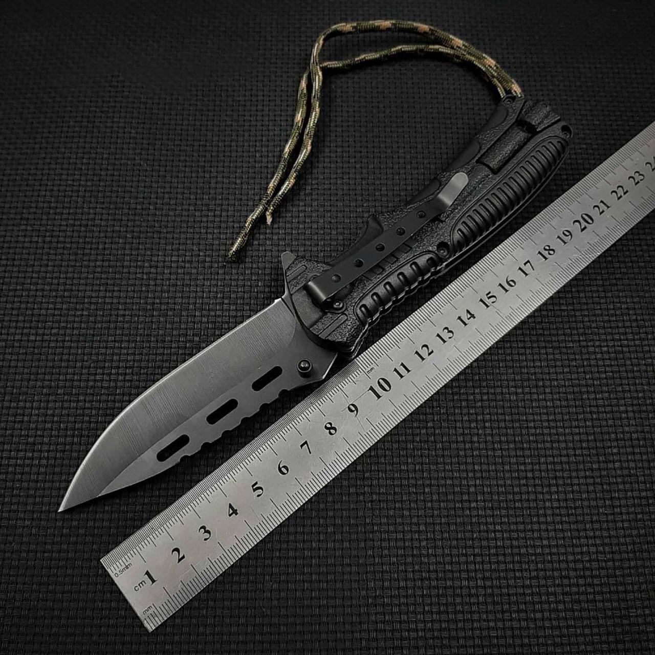 Ніж складаний напівавтоматичний з кресалом та паракордом (LK76) - фото 7 Ніж складаний напівавтоматичний з кресалом та паракордом (LK76) - фото 7