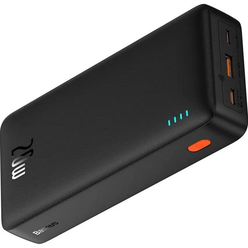 Повербанк Baseus Airpow 20000 mAh/20 W QC3.0 PD3.0 з двома портами USB + Type-C Чорний