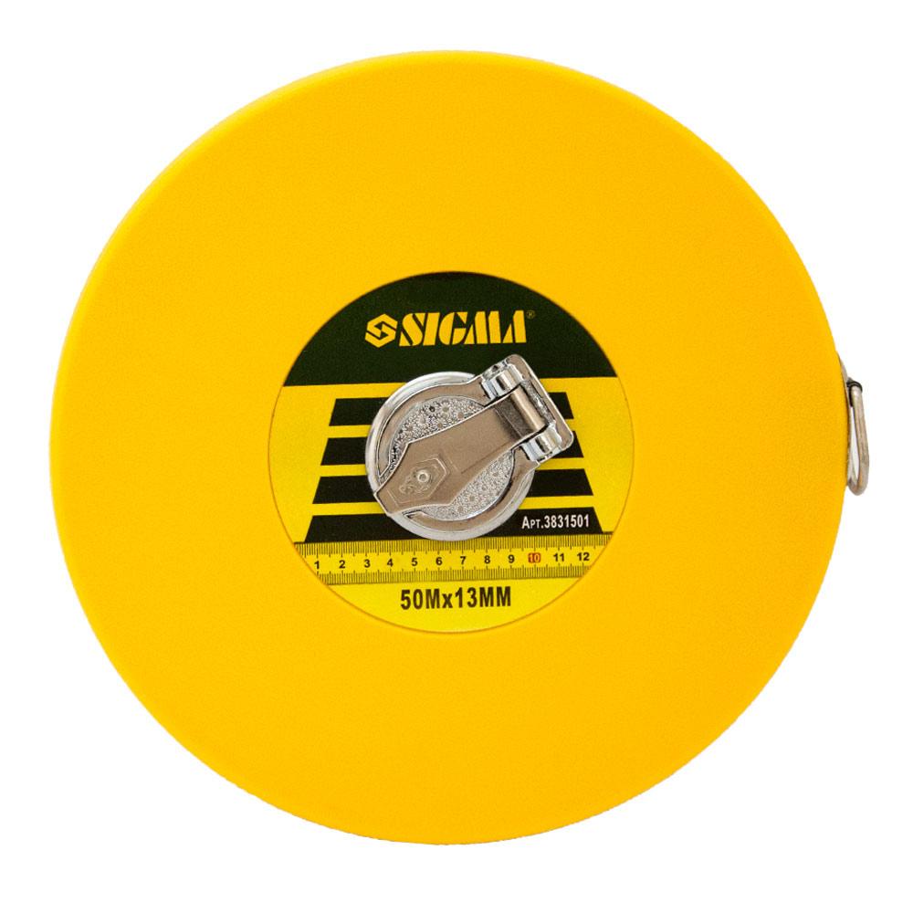 Рулетка стекловолокно Sigma 50 м 13 мм (3831501)
