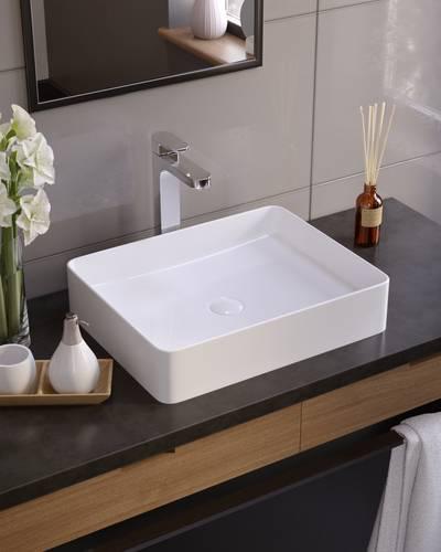 Умывальник на столешницу Koller Pool Kvadro 51х40,5 см Белый (KR-0510-WB) - фото 2