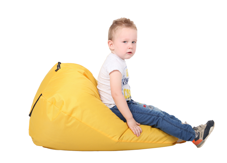 Крісло-мішок безкаркасне із внутрішнім чохлом 60х90 см Жовтий (21783999) - фото 4 Крісло-мішок безкаркасне із внутрішнім чохлом 60х90 см Жовтий (21783999) - фото 4