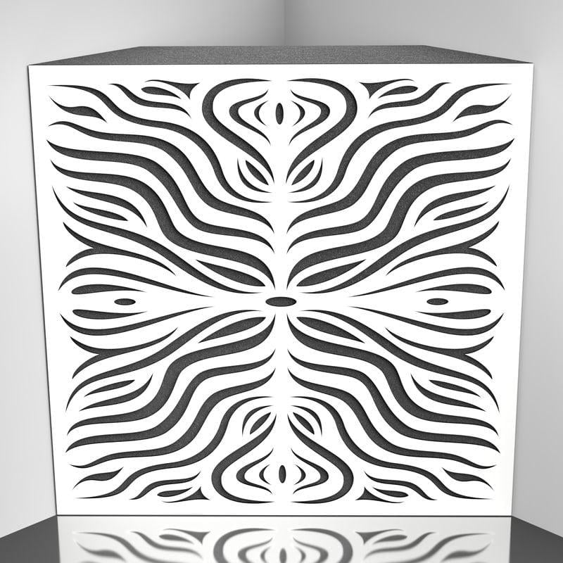 Бас ловушка Ecosound Chimera F HDF 50х50 см 100 мм Белый (1638)