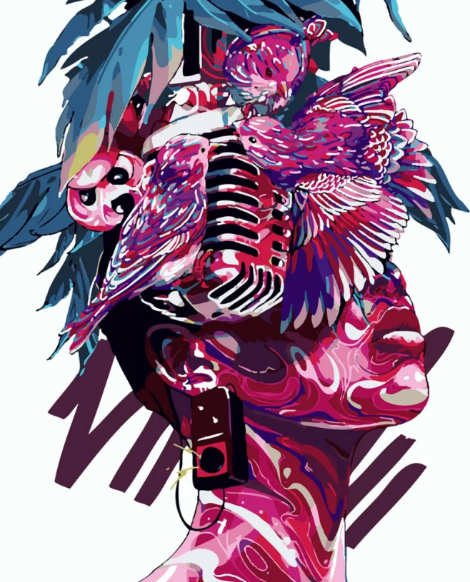 Картина по номерам Strateg Арт мысли 40x50 см (SY6234)