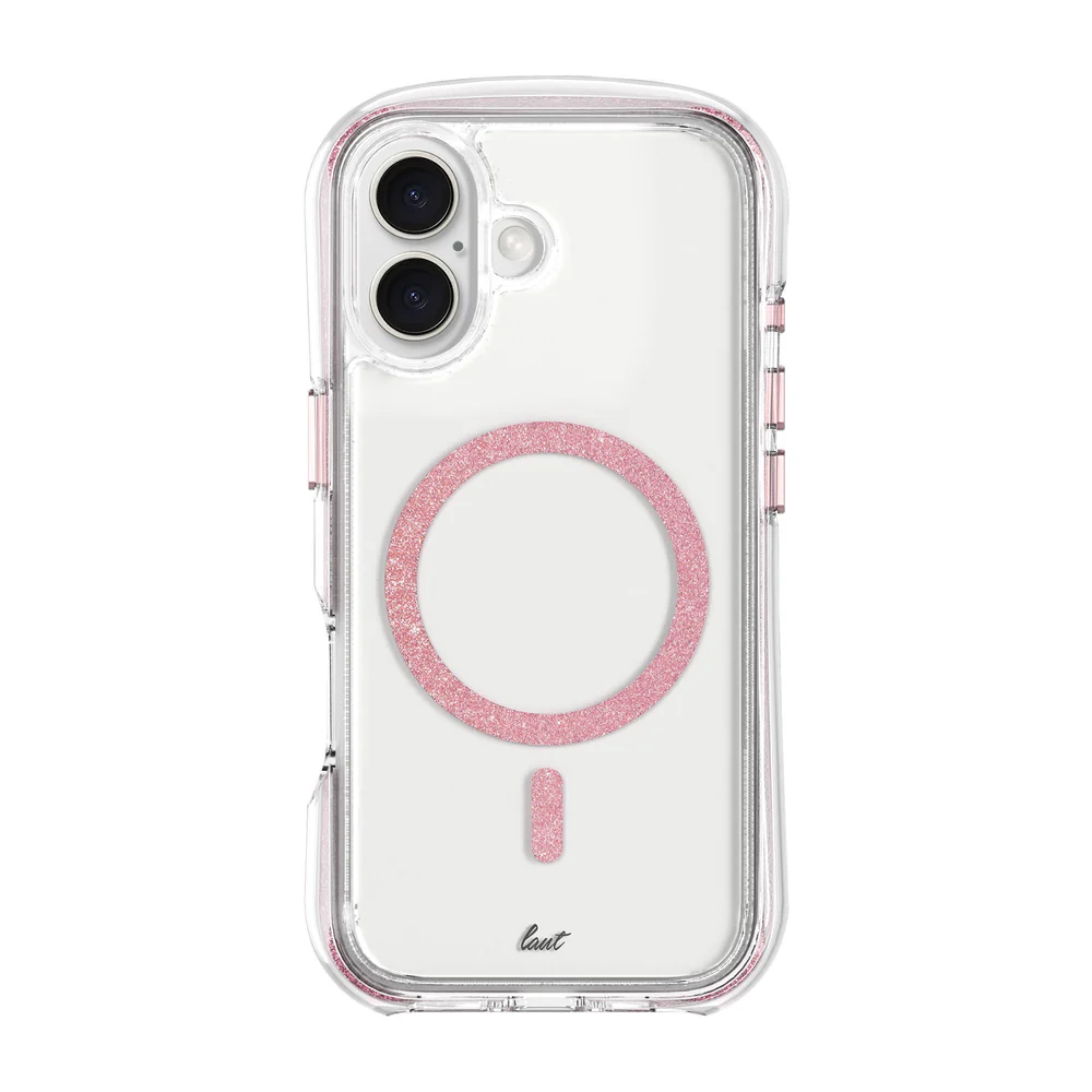 Чехол-накладка Laut AERO SPARKLE for iPhone 16 with MagSafe, Crystal Pink (L_IP24A_AS_P)