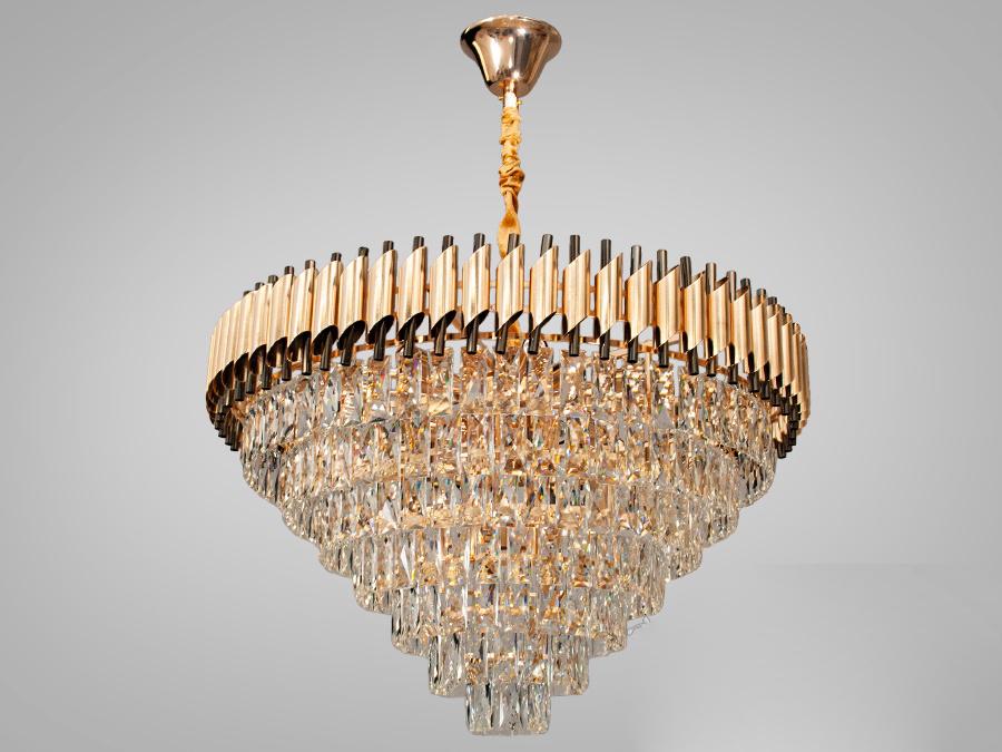 Люстра хрустальная Light (201202/800SGD+BK) Люстра хрустальная Light (201202/800SGD+BK)