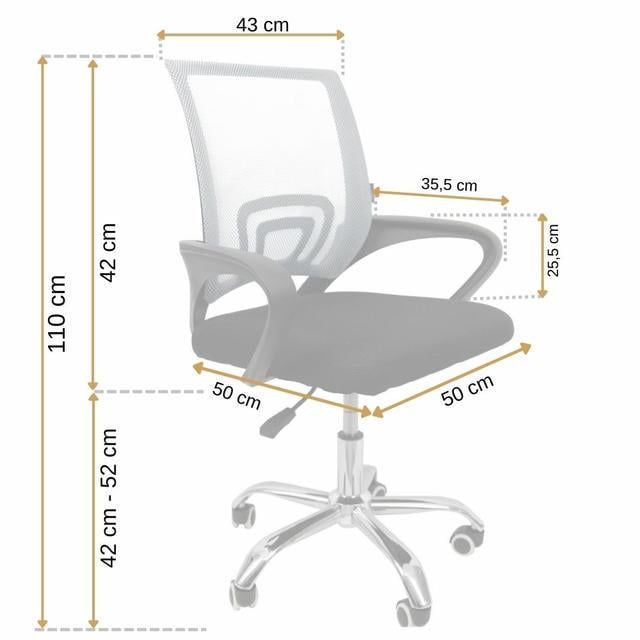 Кресло компьютерное офисное Bonro B-619 Серый (40030003) - фото 11 Кресло компьютерное офисное Bonro B-619 Серый (40030003) - фото 11