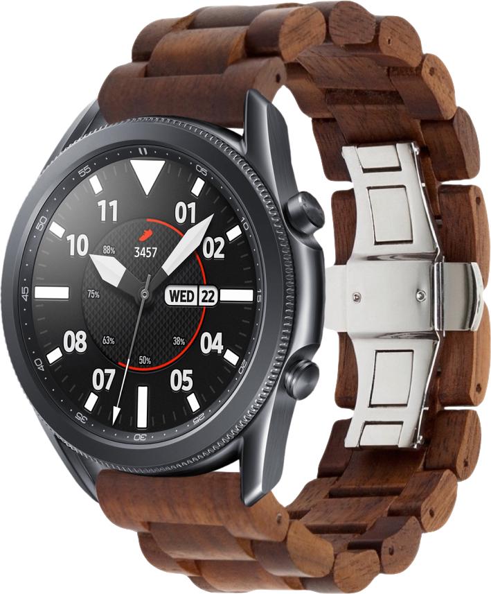 Ремешок деревянный WoodLock для Galaxy Watch 3 45 мм Brown (28671-30)