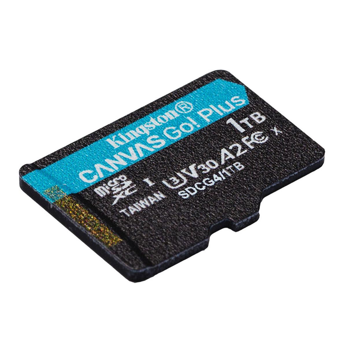 Карта пам'яті Kingston Canvas Go! Plus 1 TB microSDXC UHS-1 U3 class 10 A2 V30 R170MB/s, W90MB/s (SDCG4/1TBSP) - фото 2