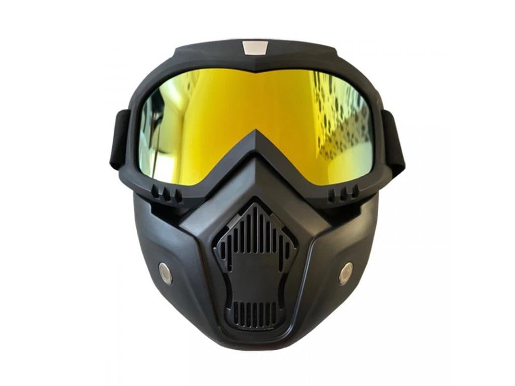 Очки защитные ветрозащитные с фильтром для рта унисекс (26358530)