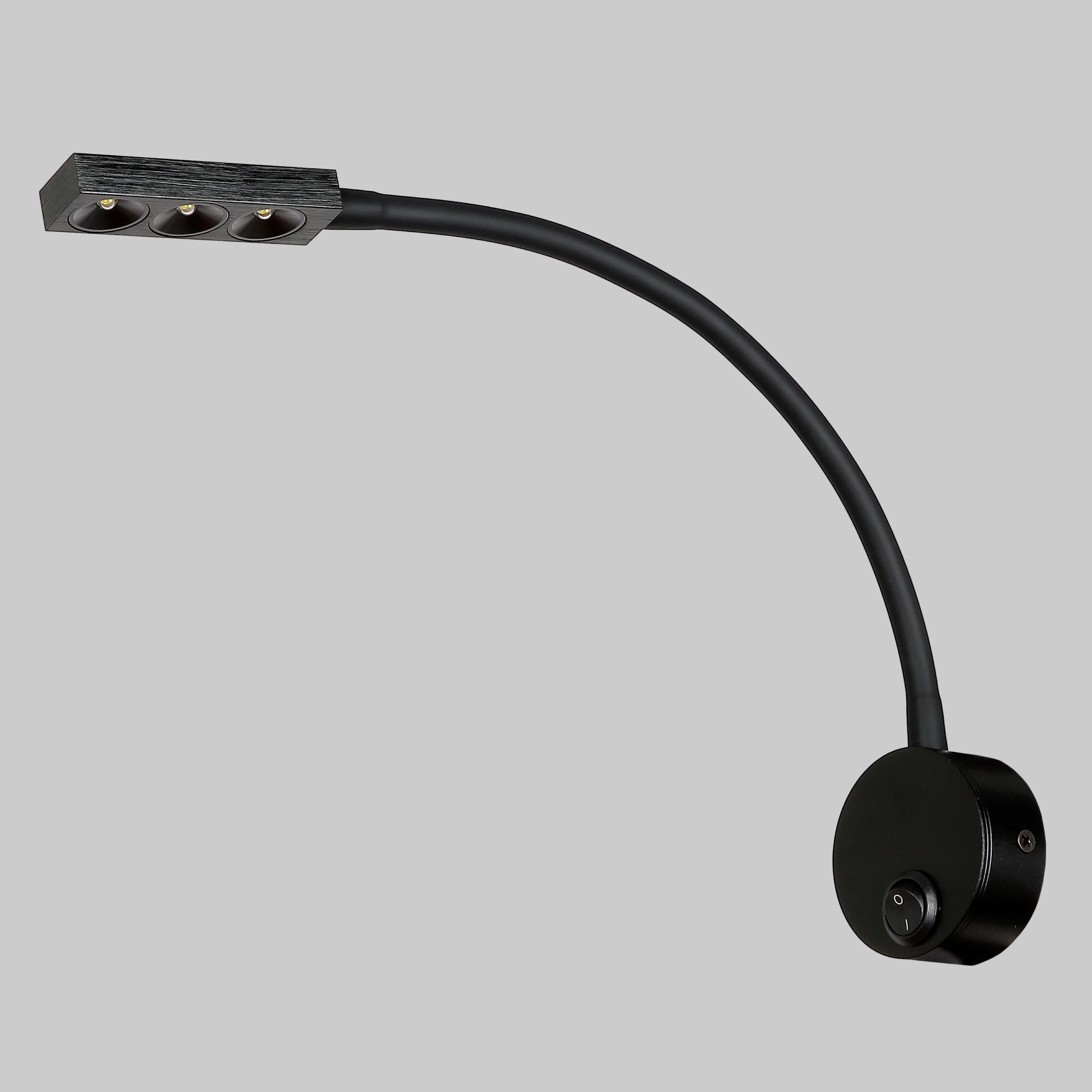 Светильник прикроватный с выключателем на основании Черный (920-V0801 BK)