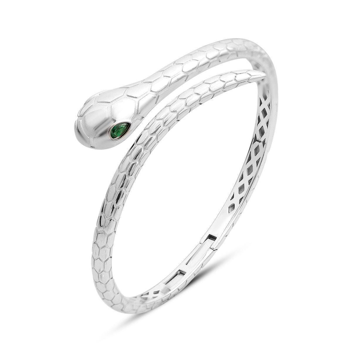 Браслет серебряный с фианитами 25,01 г 18 см (2161325)