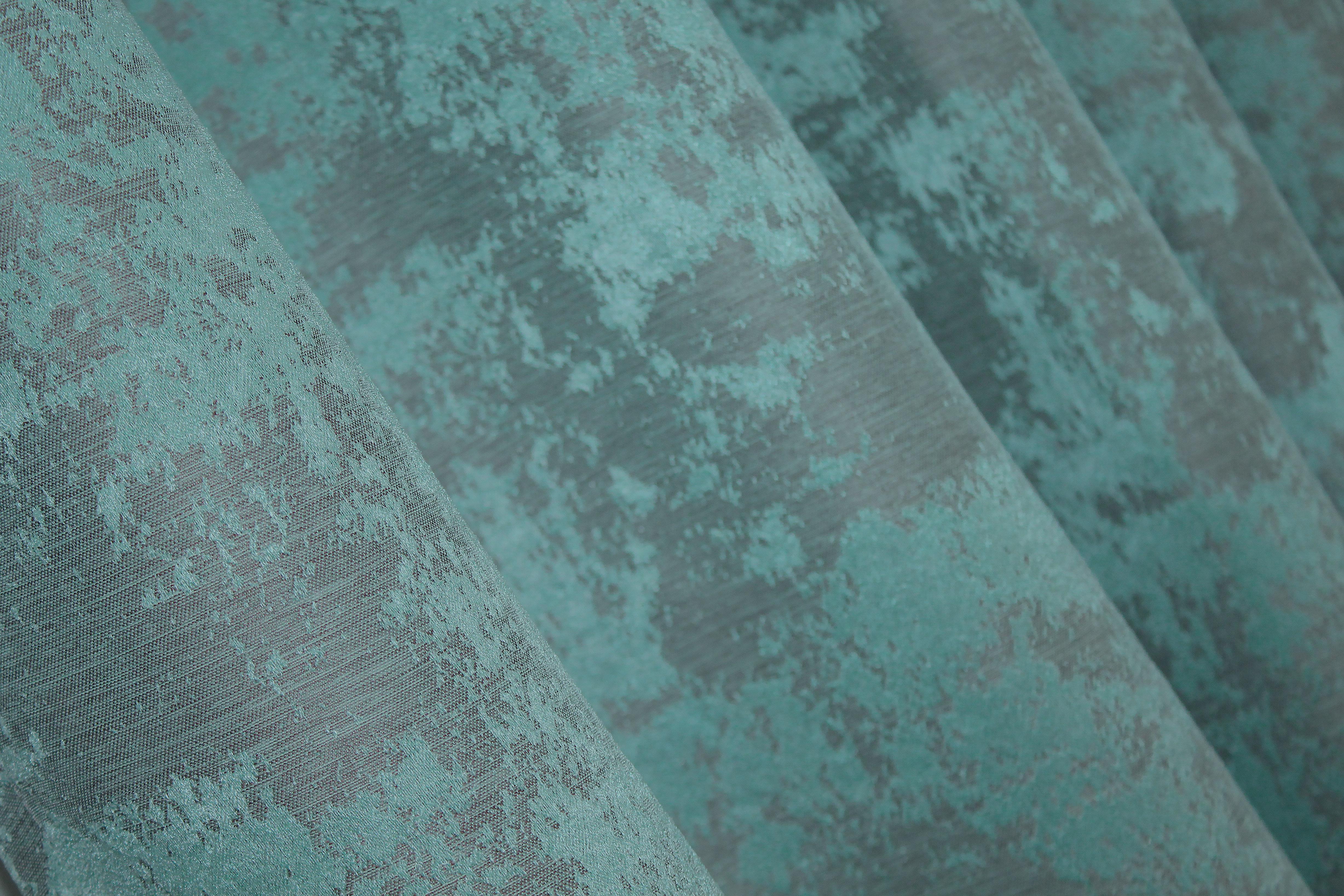 Комплект коротких штор VR-Textil Жакард Sultan YL № 1292ш 130х170 см 2 шт. Бірюзовий (35-0074) - фото 8 Комплект коротких штор VR-Textil Жакард Sultan YL № 1292ш 130х170 см 2 шт. Бірюзовий (35-0074) - фото 8