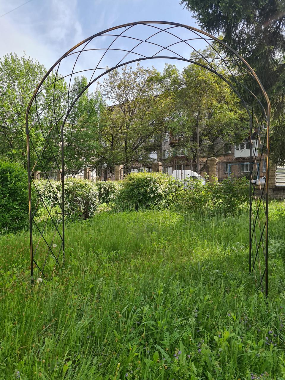 Арка садова кована металева 2х1,3 м (25442231) - фото 3