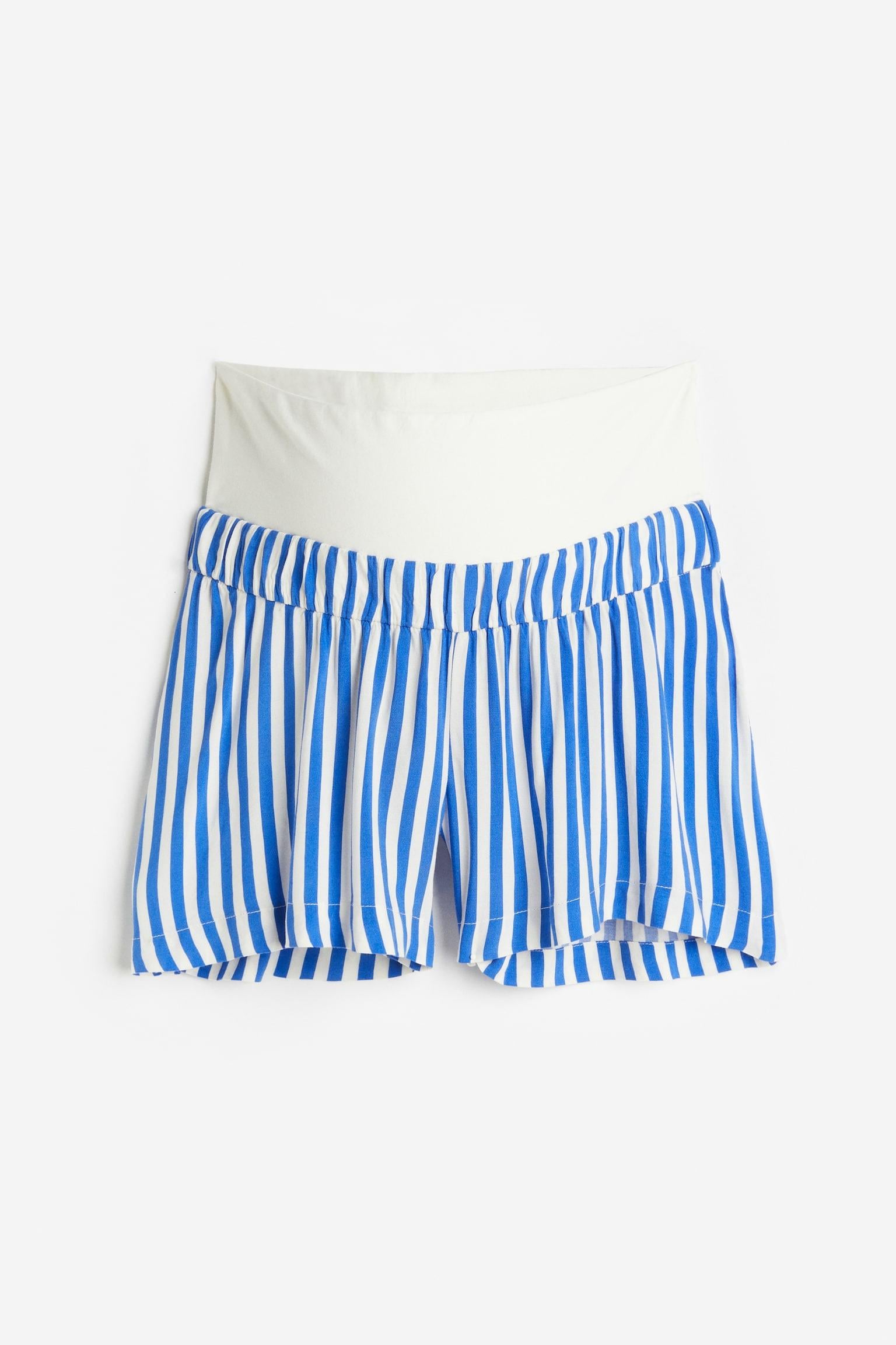 Шорти для вагітних H&M Смужка M Біло-синій (E25061067273)
