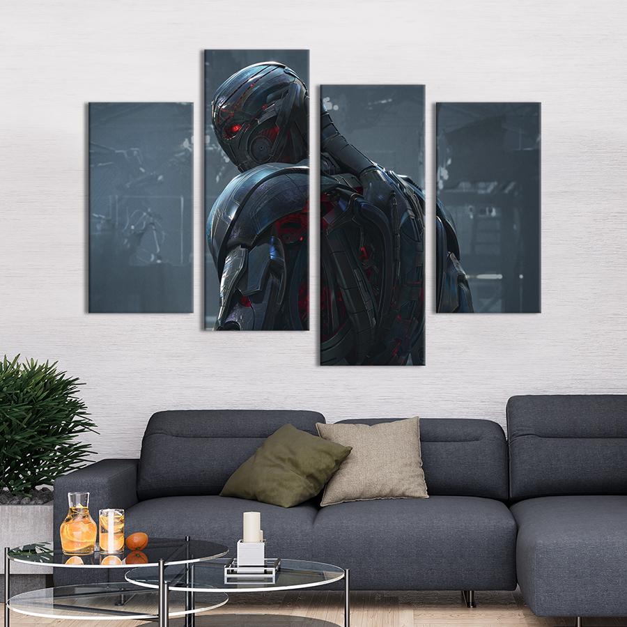 Картина на холсте Злодей вселенной Marvel Альтрон 129x90 см (1419-42)