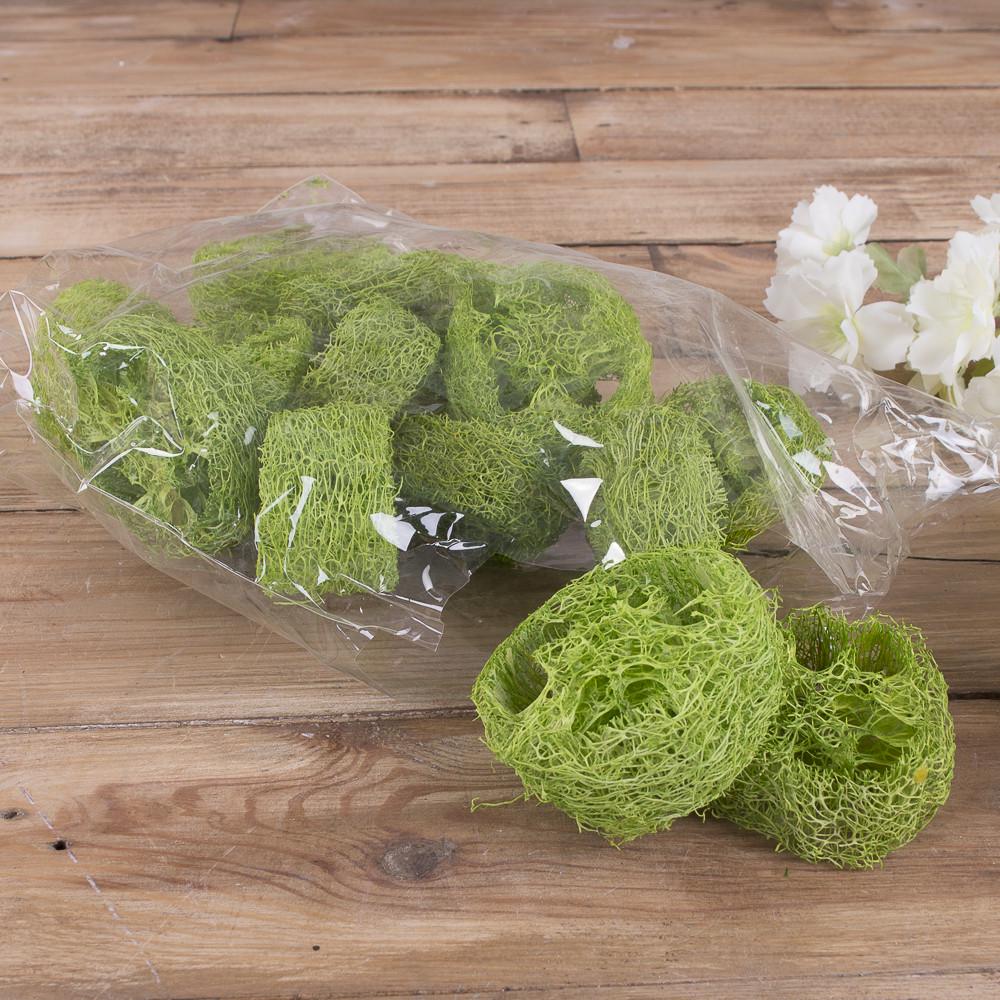 Люфа натуральная 18 шт. Зеленый (1522-1)