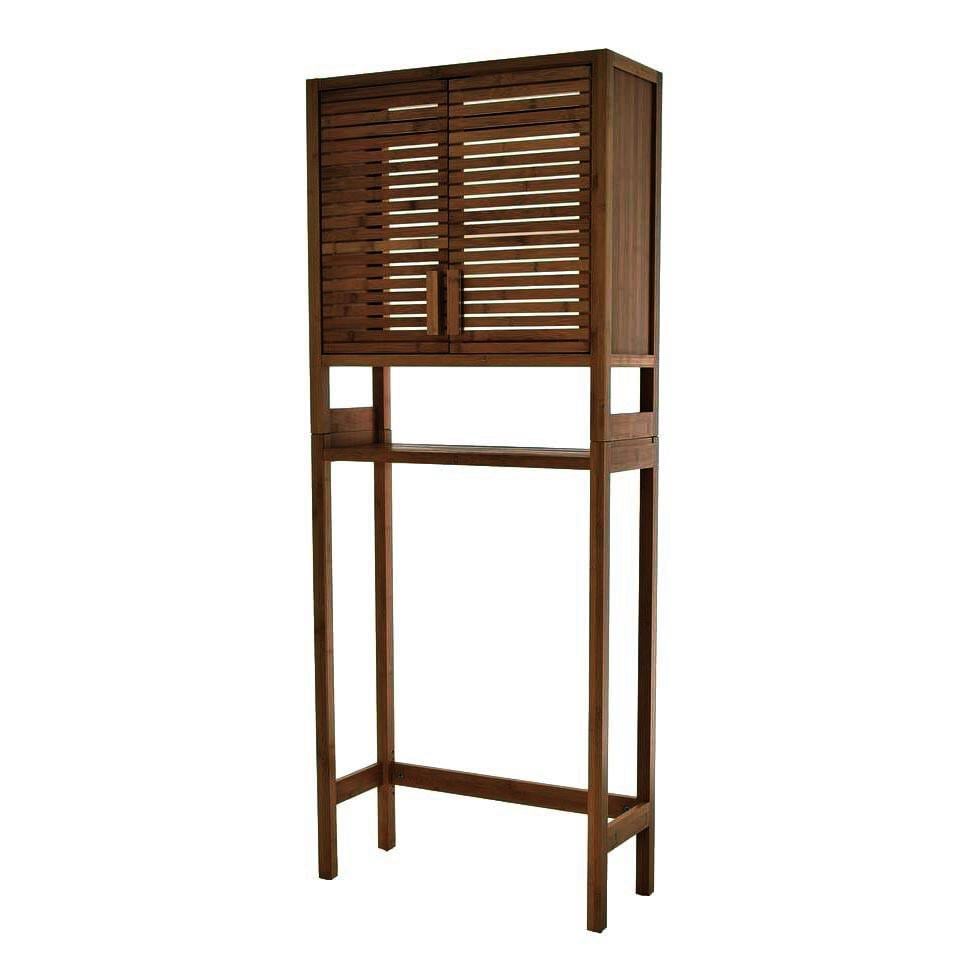 Стеллаж над унитазом из дерева Гадара Капучино (СУТ-001709)