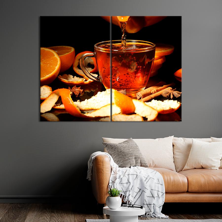 Настенний декор Ароматный цитрусовый чай 71x51 см (A326-2)